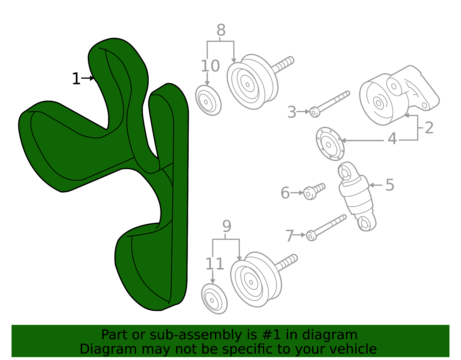 Serpentine Belt - Porsche (7PP-903-137-A) - Image 2