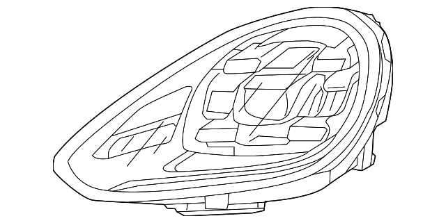 Headlight - Porsche (958-941-774-D)