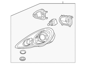 Headlamp Assembly - Porsche (970-631-170-27)