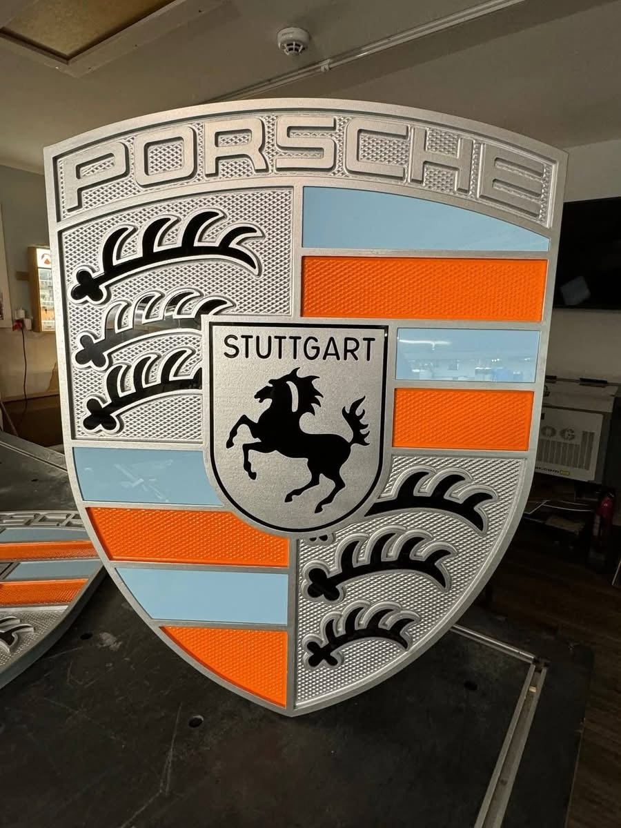 Custom logo/crest.. CNC painted crest, custom colors available. Backlighting optional. - Image 2