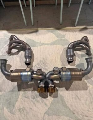 Porsche 991 GT3/RS Full IPE Titanium Valved Exhaust With gold Tips and Titanium Headers With 200cel Sport Cats