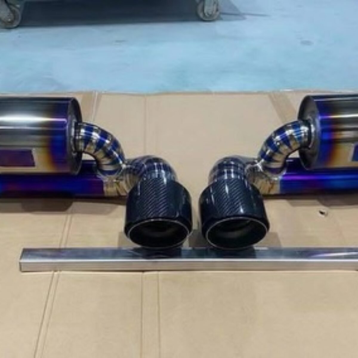 Titanium catback with valve for Porsche 911 GT3